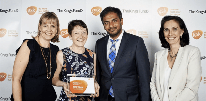 Max Ahmed at the GSK award ceremony