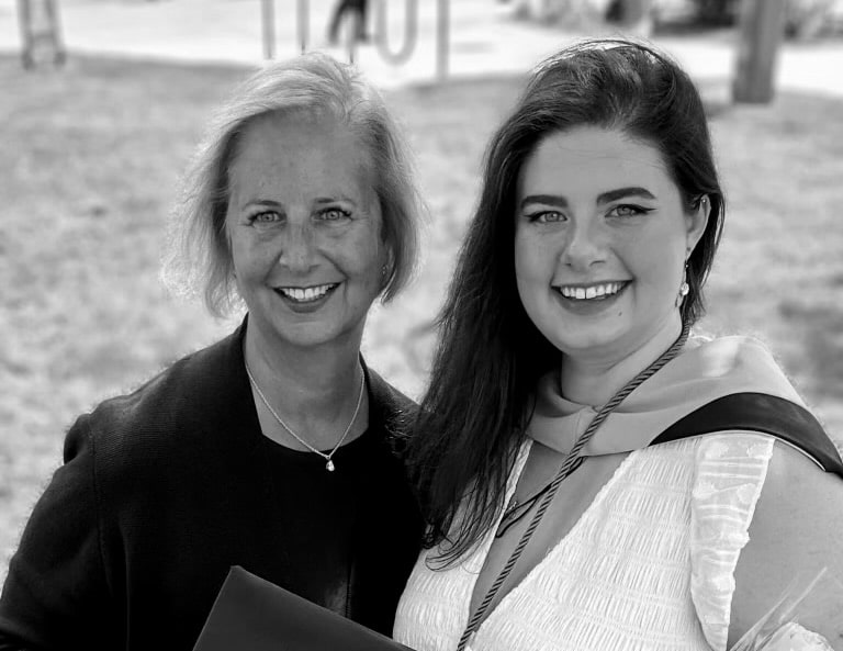 Barbara Kolb (Left) SVP, Regulatory Affairs and her daughter Emily Kolb